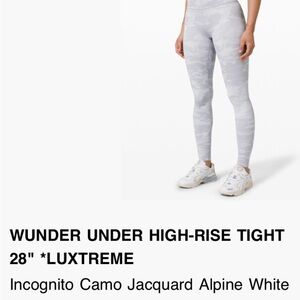 lululemon athletica Wunder Under High-Rise Leggings - Alpine White Camo